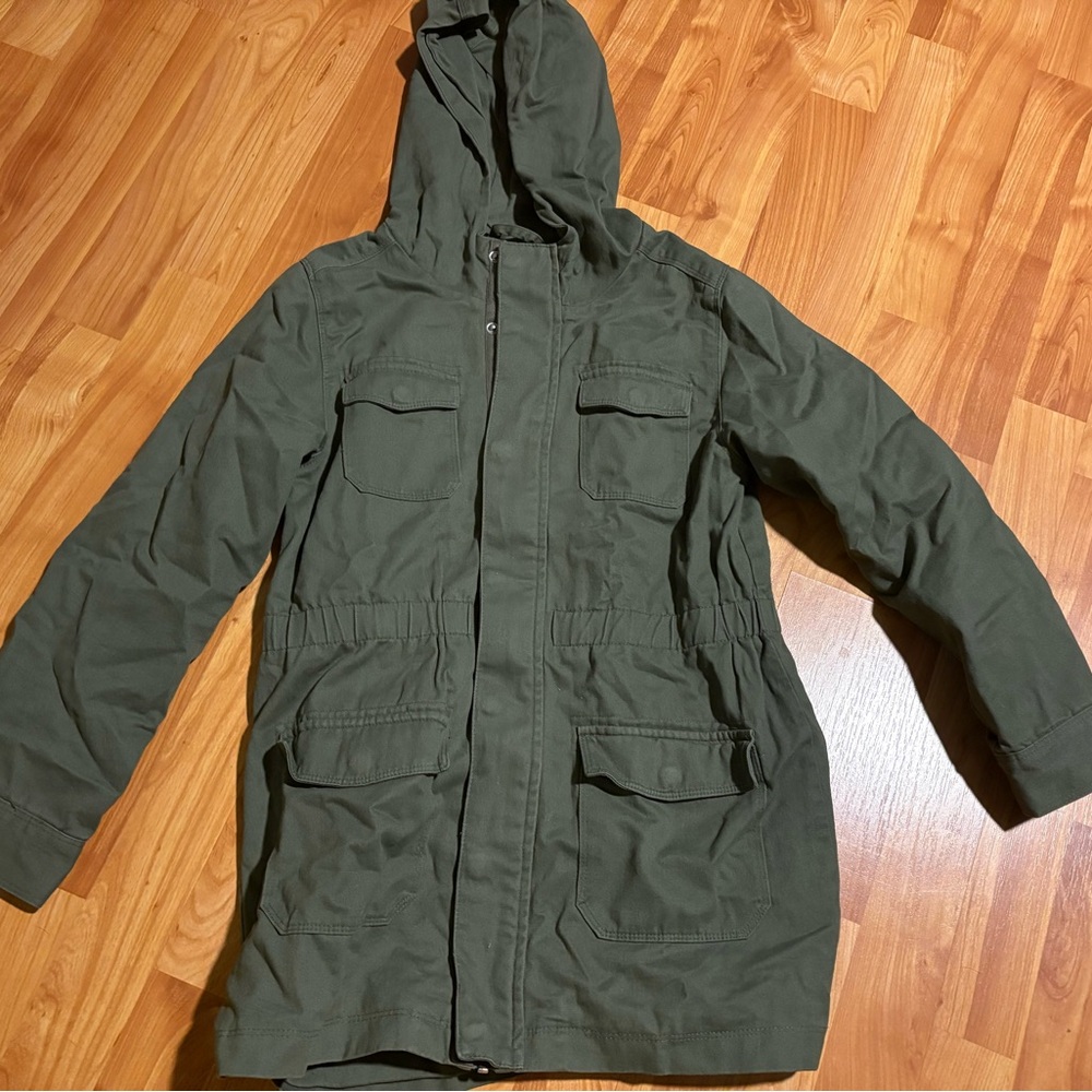 Girl’s Green Hooded Jacket